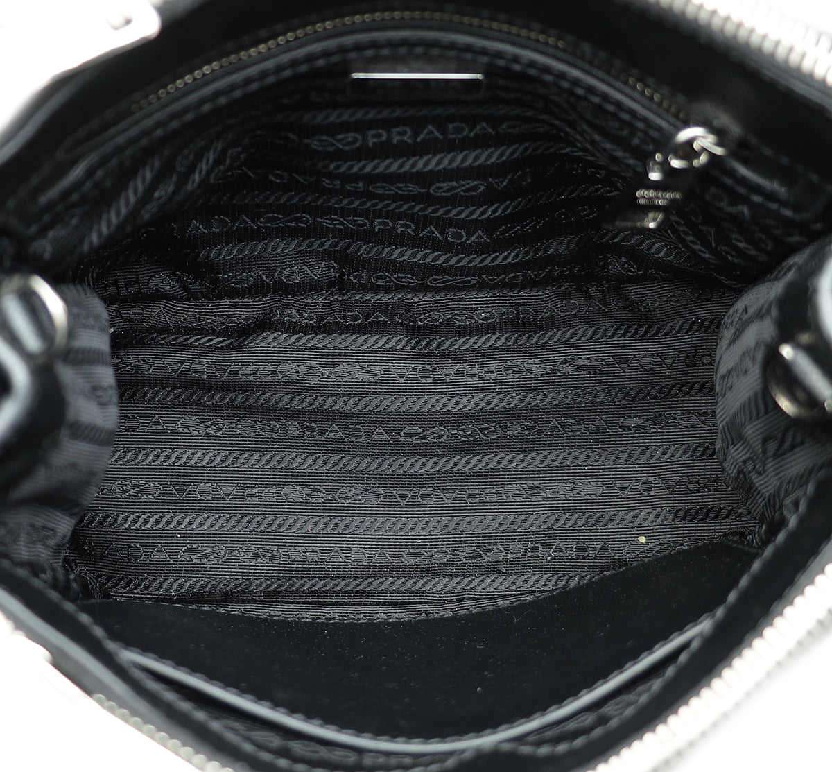 Prada Black Lux Crystal Galleria Mini Bag