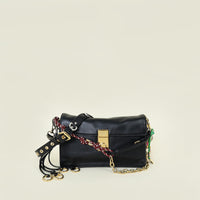 Prada Black Soft Sound Charm Small Shoulder Bag