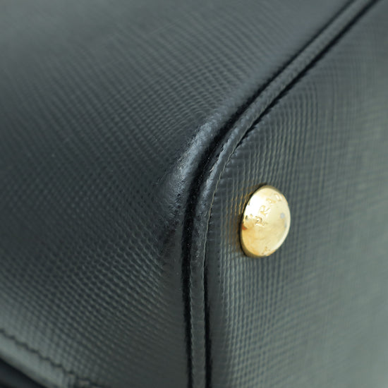 Prada Black Cuir Matinee Medium Bag