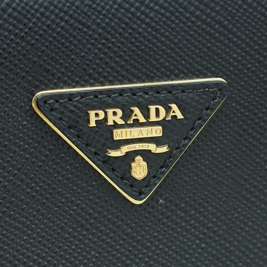 Prada Black Cuir Matinee Medium Bag