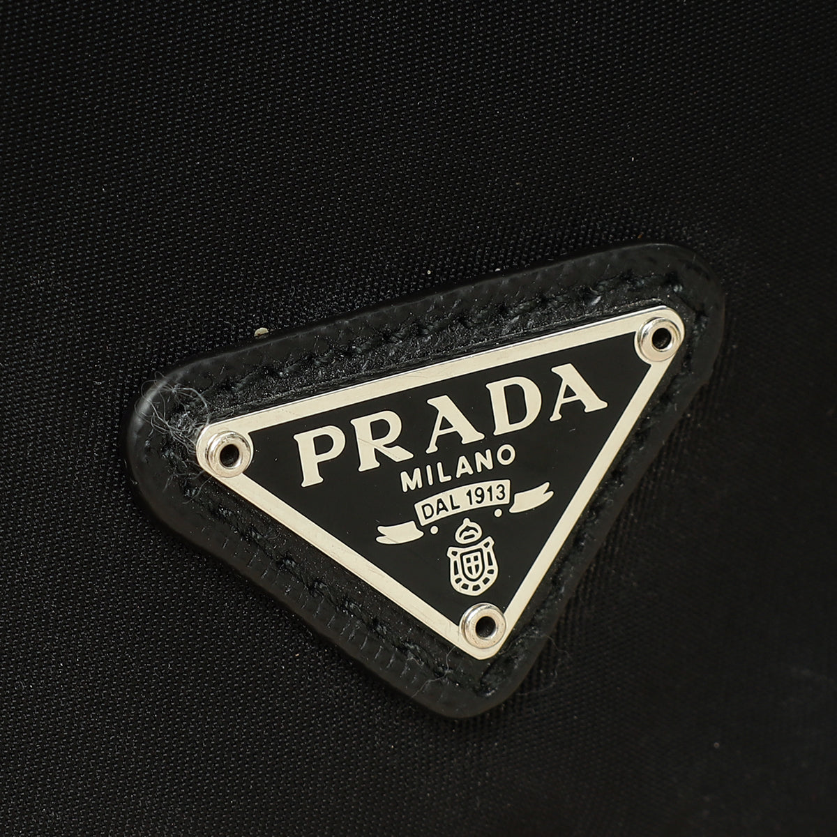 Prada Black Logo Nylon Drawstring Pouch-Prada-THE CLOSET