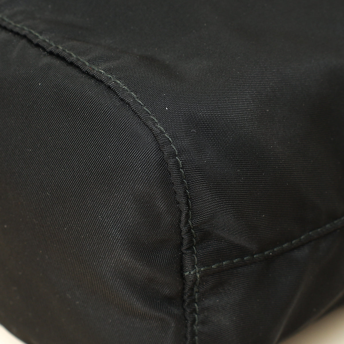 Prada Black Logo Nylon Drawstring Pouch-Prada-THE CLOSET