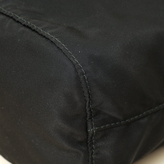 Prada Black Logo Nylon Drawstring Pouch-Prada-THE CLOSET