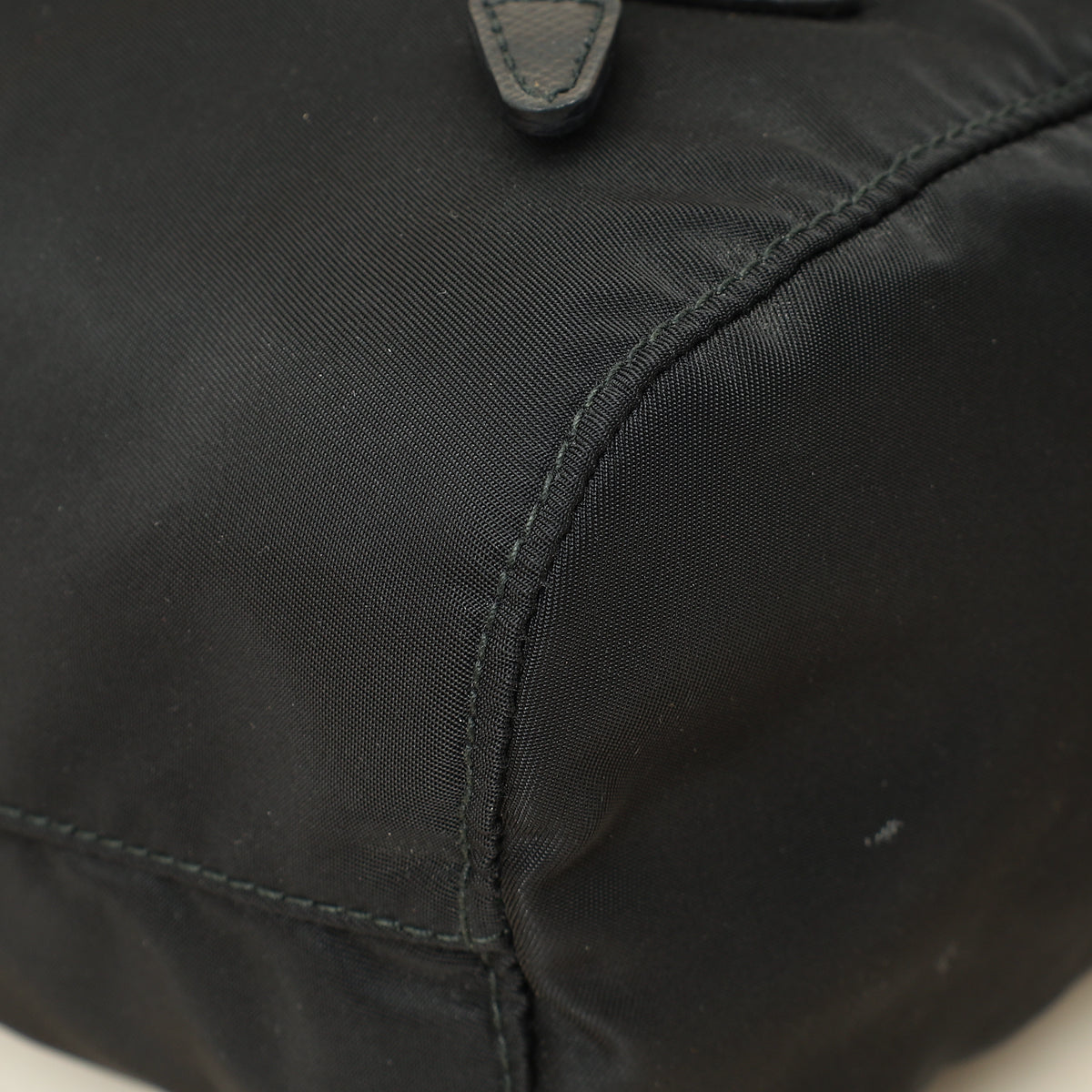 Prada Black Logo Nylon Drawstring Pouch-Prada-THE CLOSET