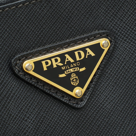 Prada Black Lux Galleria XL Tote Bag