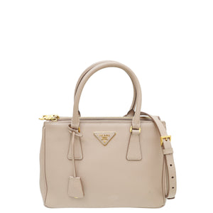 Prada Nude Lux Galleria Tote Medium Bag