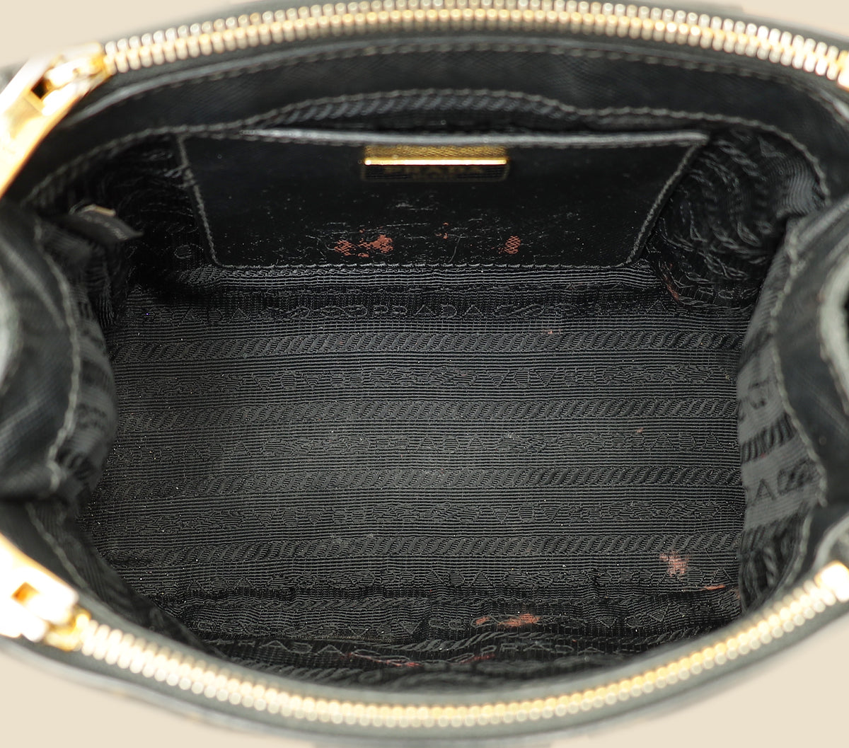 Prada Black Lux Micro Galleria Bag-Prada-THE CLOSET