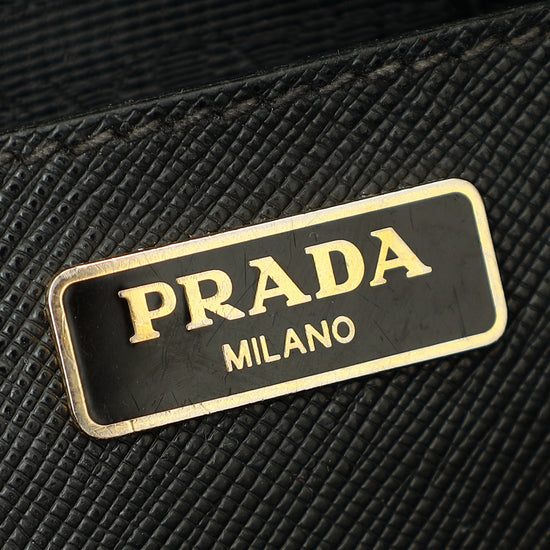 Prada Black Lux Micro Galleria Bag-Prada-THE CLOSET