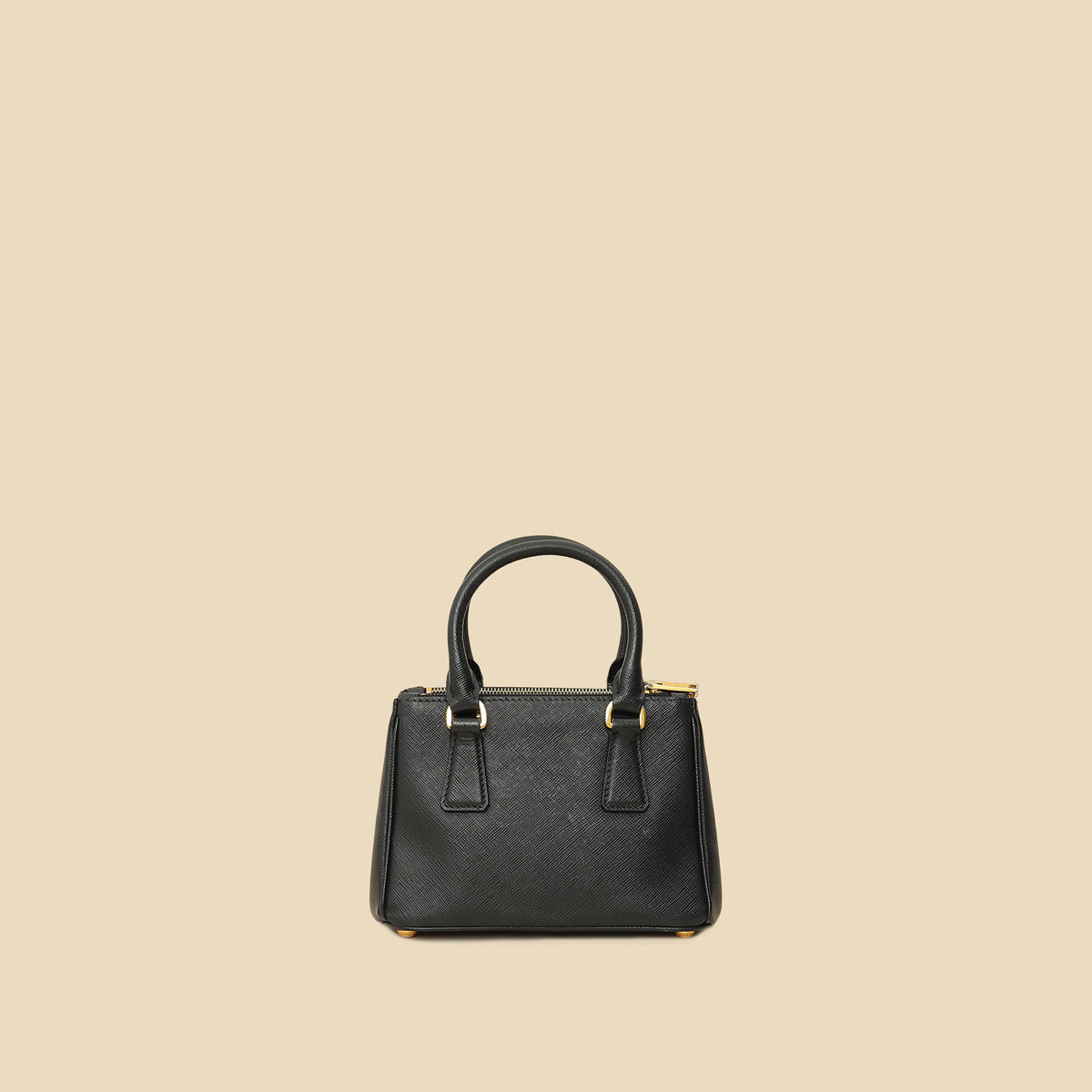 Prada Black Lux Micro Galleria Bag-Prada-THE CLOSET