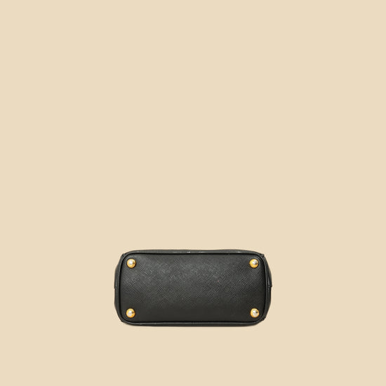 Prada Black Lux Micro Galleria Bag-Prada-THE CLOSET