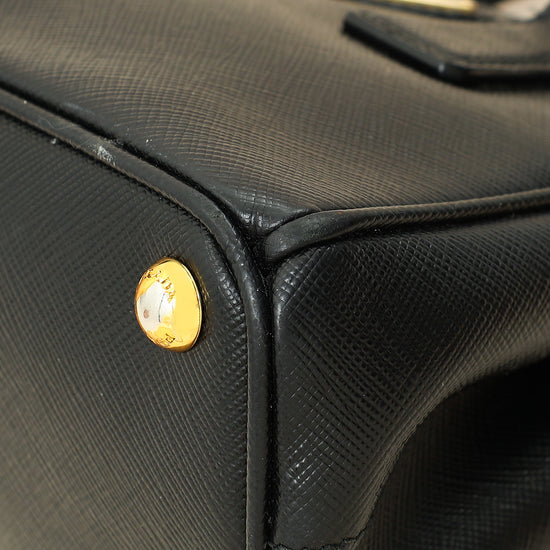 Prada Black Lux Micro Galleria Bag-Prada-THE CLOSET