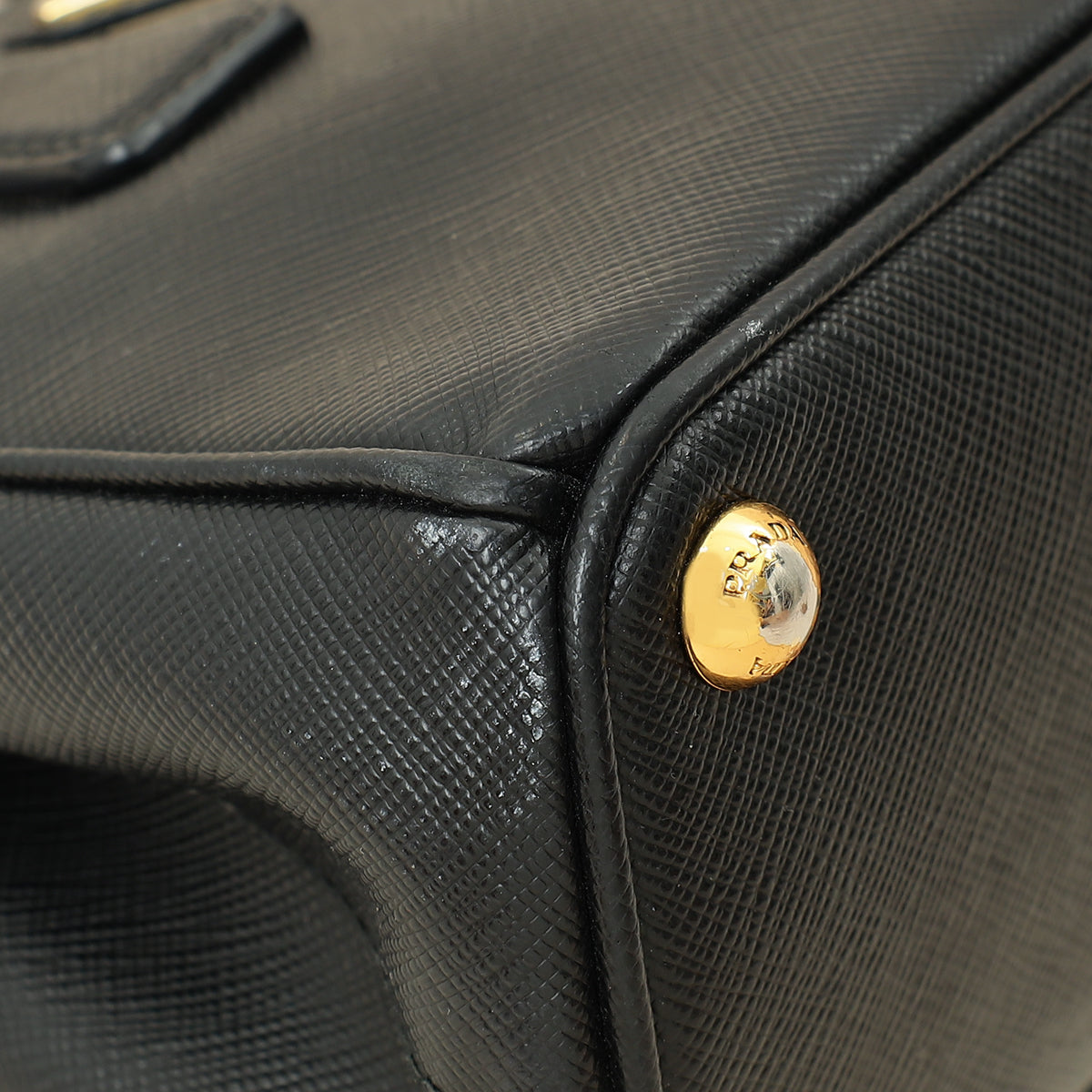 Prada Black Lux Micro Galleria Bag-Prada-THE CLOSET