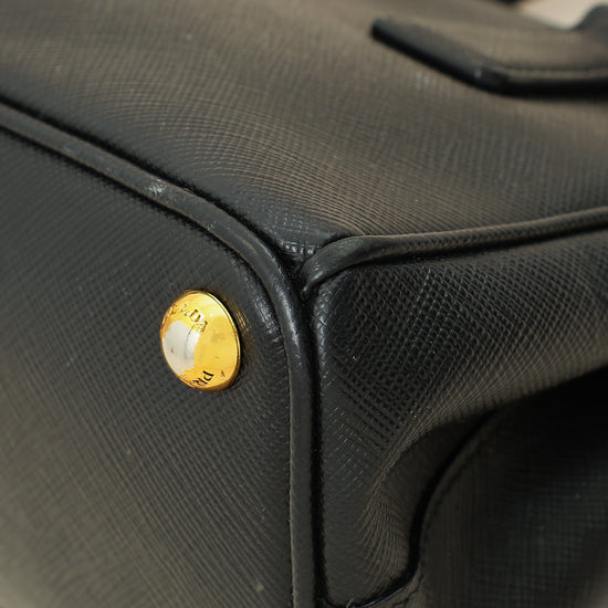 Prada Black Lux Micro Galleria Bag-Prada-THE CLOSET