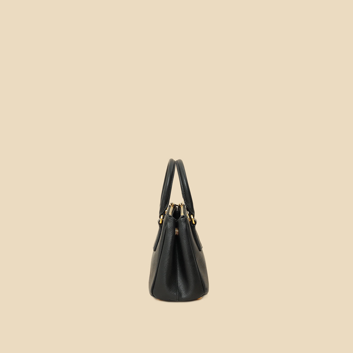 Prada Black Lux Micro Galleria Bag-Prada-THE CLOSET