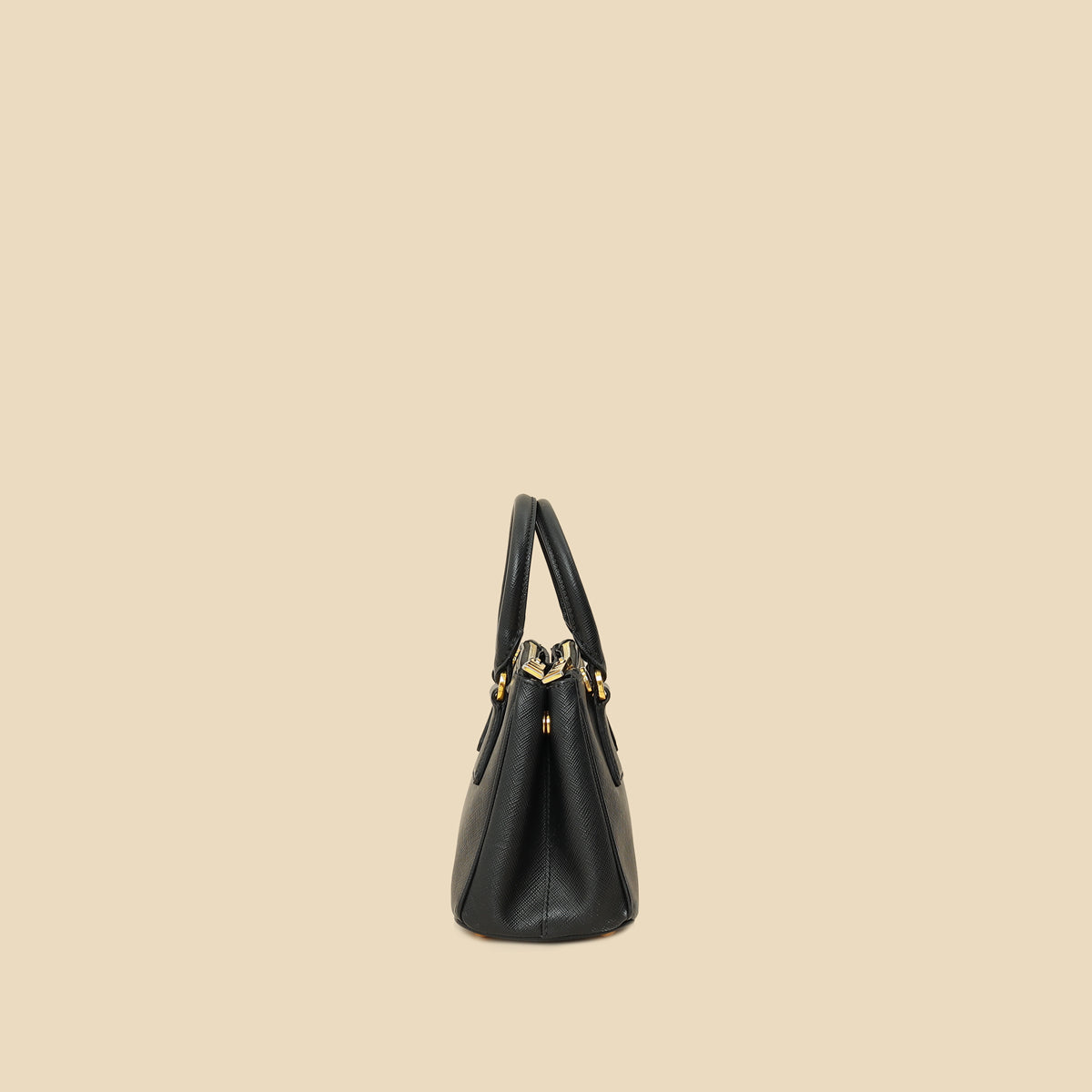 Prada Black Lux Micro Galleria Bag-Prada-THE CLOSET