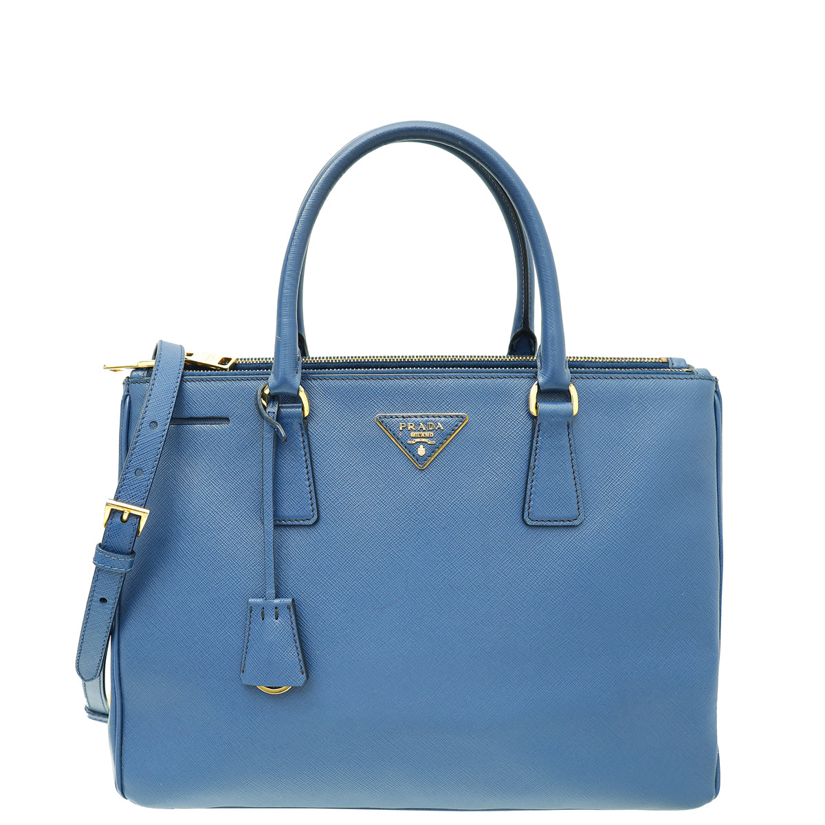 Prada Blue Lux Galleria Large Bag-Prada-THE CLOSET