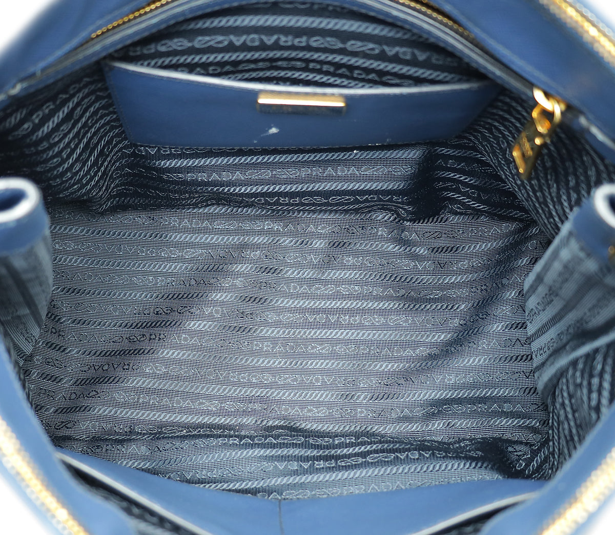 Load image into Gallery viewer, Prada Blue Lux Galleria Large Bag
