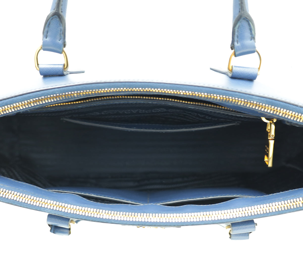 Load image into Gallery viewer, Prada Blue Lux Galleria Large Bag
