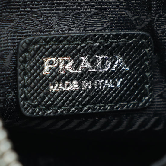 Prada Black Re-Edition Nylon Saffiano Mini Shoulder Bag