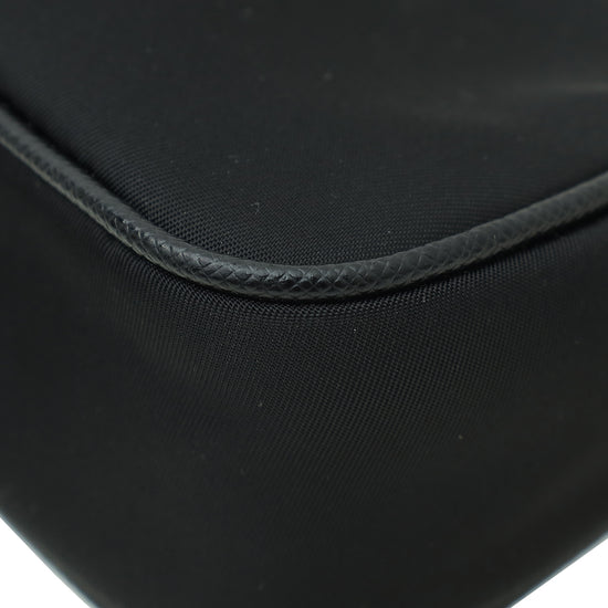 Prada Black Re-Edition Nylon Saffiano Mini Shoulder Bag