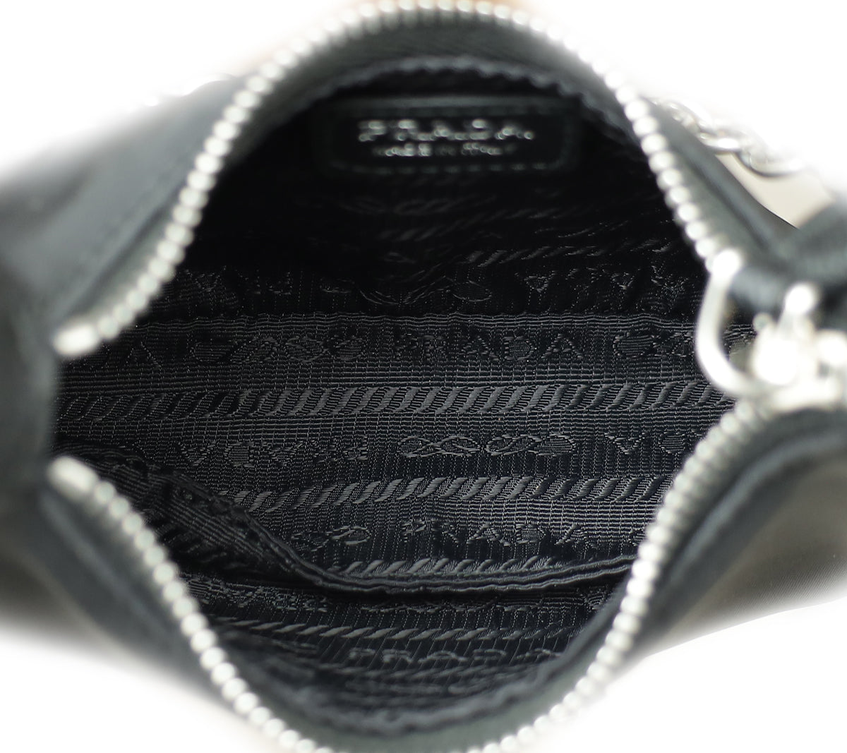 Prada Black Re-Edition Nylon Saffiano Mini Shoulder Bag