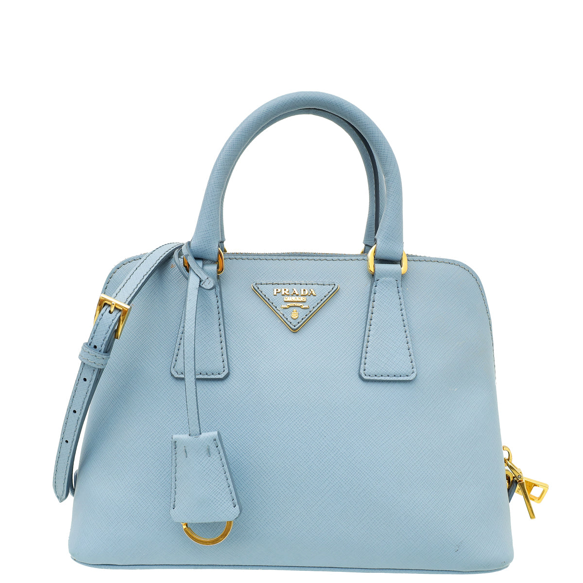 Prada Blue Lux Promenade Small Bag-Prada-THE CLOSET