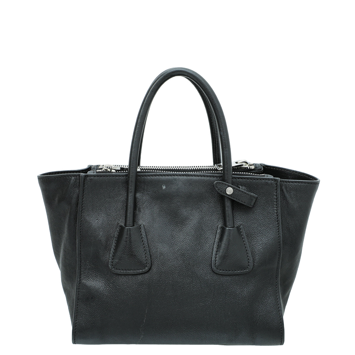 Prada Black Twin Pocket Tote Bag-Prada-THE CLOSET