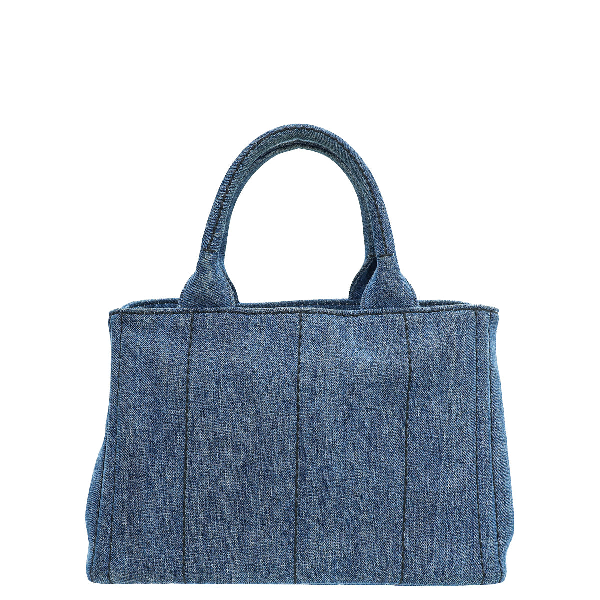 Prada Blue Canapa Logo Tote Bag-Prada-THE CLOSET