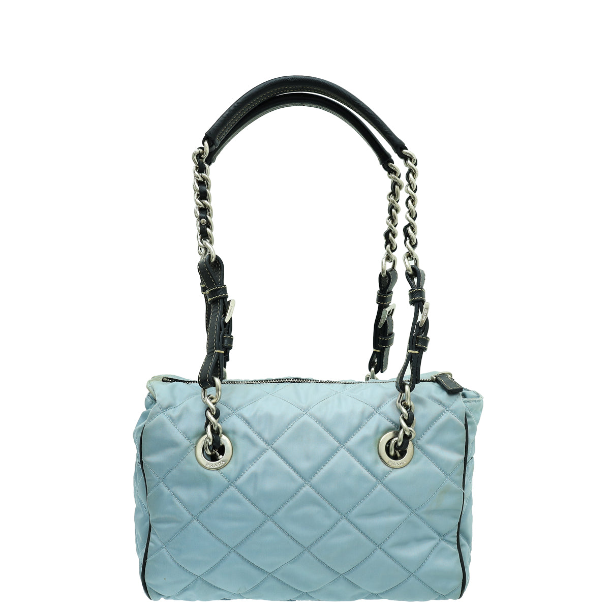 Prada Grey Nylon Quilted Shoulder Bag-Prada-THE CLOSET
