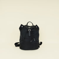 Prada Black Nylon Logo Backpack Bag