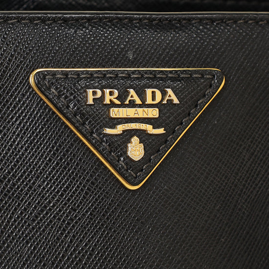 Prada Black Lux Gardener's Small Tote Bag-Prada-THE CLOSET