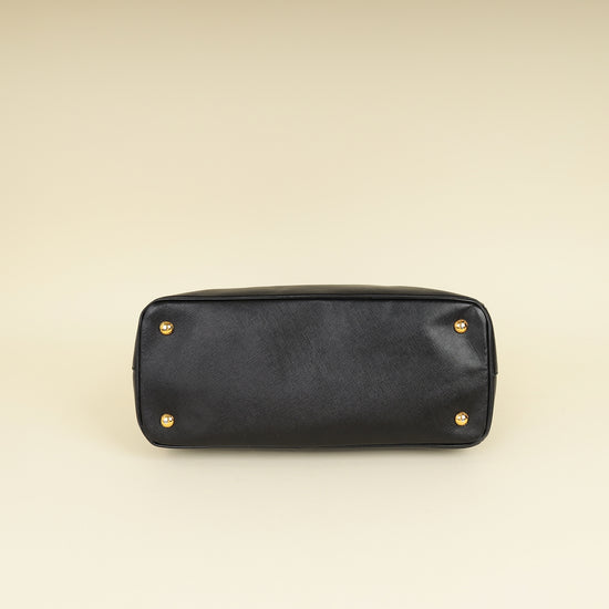 Prada Black Lux Gardener's Small Tote Bag-Prada-THE CLOSET