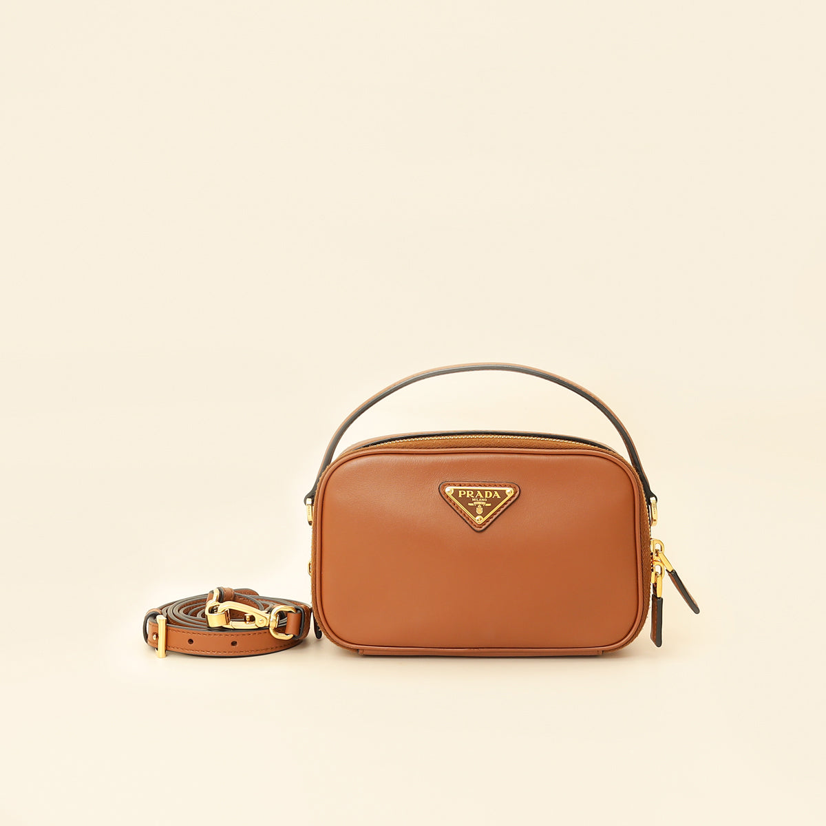 Prada Cognac Odette Mini Bag-Prada-THE CLOSET