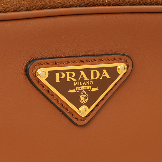 Prada Cognac Odette Mini Bag-Prada-THE CLOSET