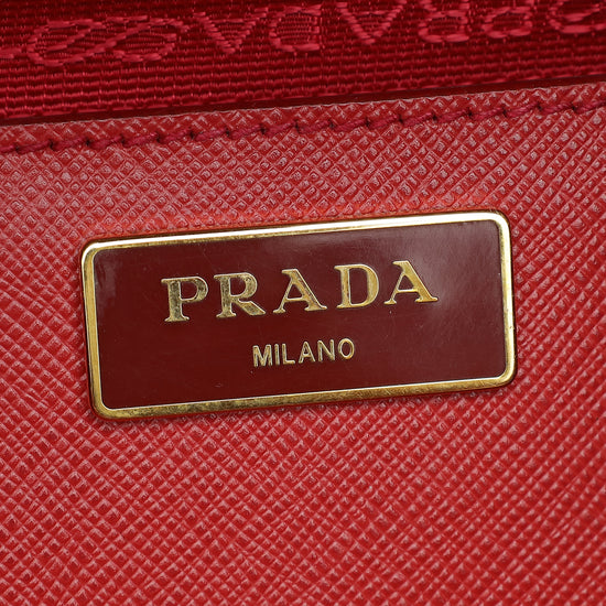 Prada Fuoco Lux Open Promenade Bag