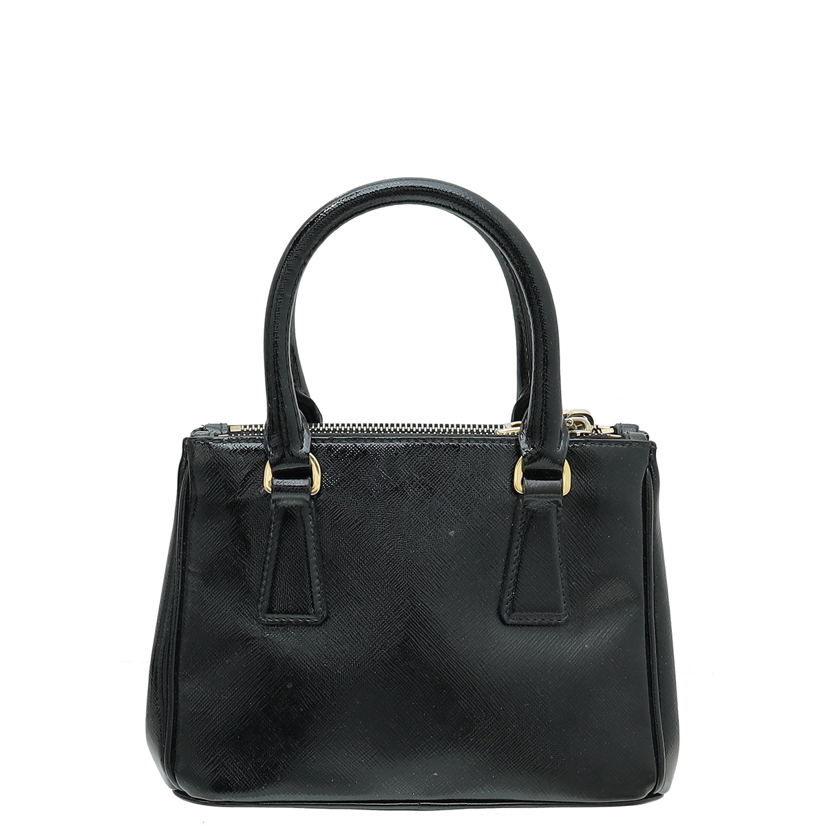 Prada Black Vernis Galleria Mini Bag-Prada-THE CLOSET