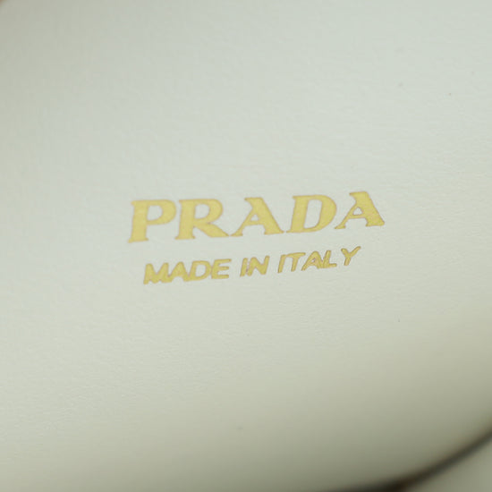 Prada White Lux Phone Mini Bag