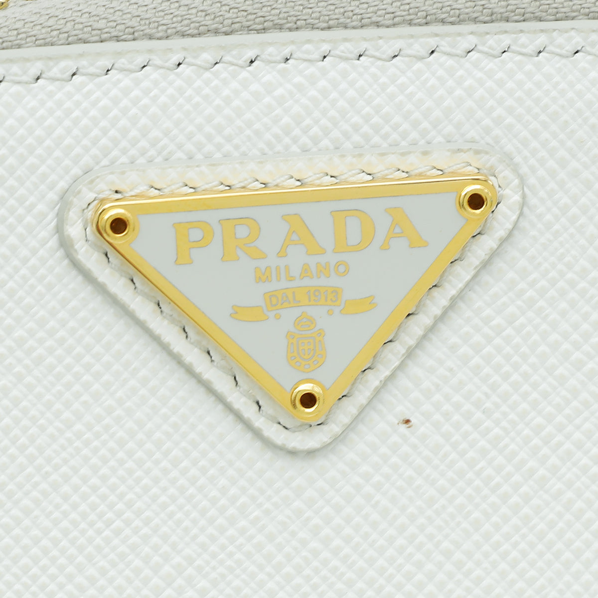 Prada White Lux Phone Mini Bag