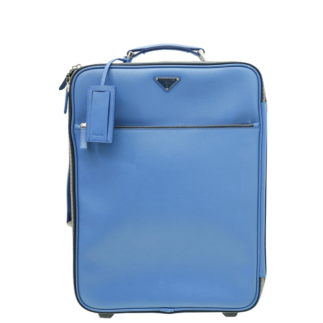 Prada Blue Travel Trolley Luggage-Prada-THE CLOSET