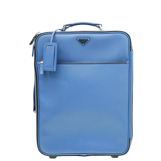 Prada Blue Travel Trolley Luggage