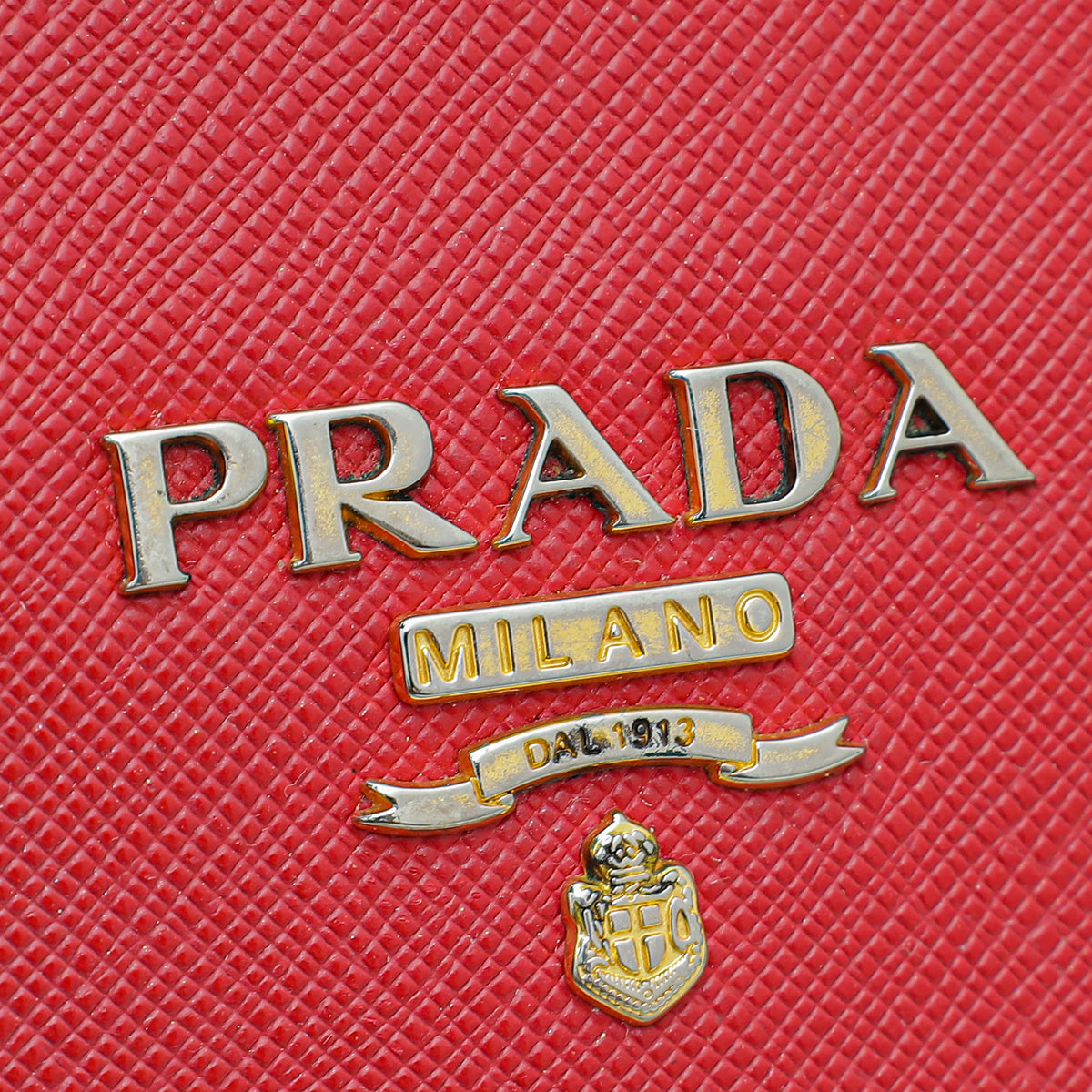 Prada Red Lux Wallet On Chain