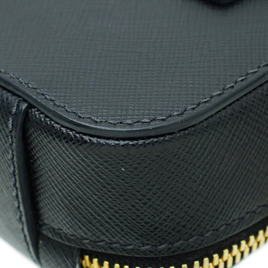 Prada Black Lux Convertible Chain Belt Bag