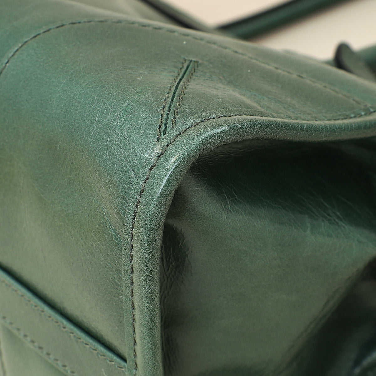 PRADA グリーン ビジネスバッグ PRADA Prada Double Saffiano leather mini bag