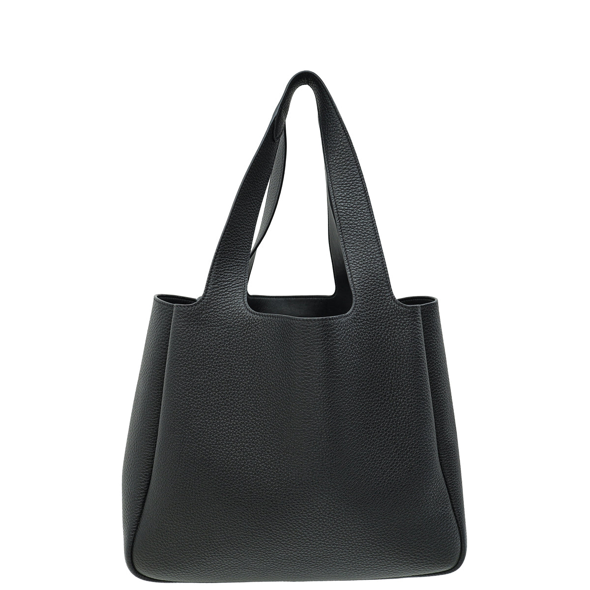 Prada Black Triangle Logo Tote Large Bag-Prada-THE CLOSET