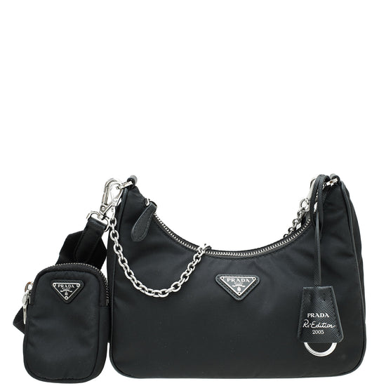 Prada Black Re-Edition 2005 Re-Nylon Mini Bag