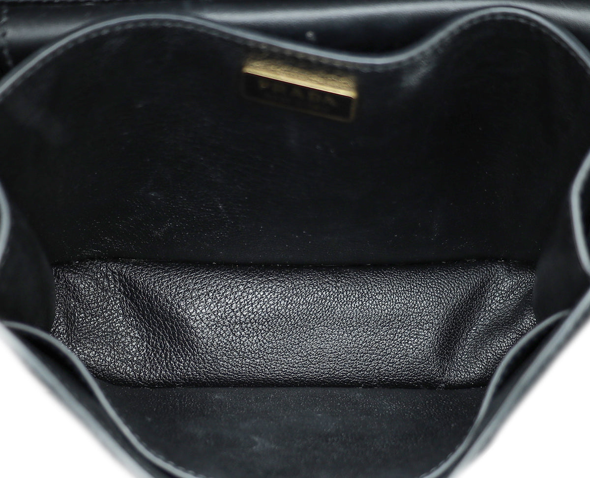 Prada Black Cahier Shoulder Bag