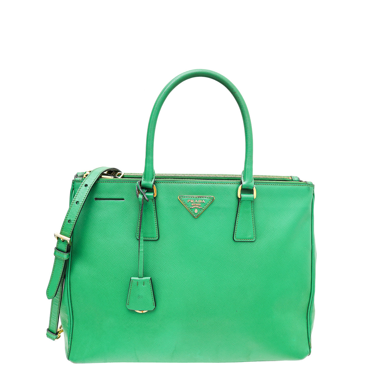 Prada Green Lux Galleria Large Tote Bag-Prada-THE CLOSET