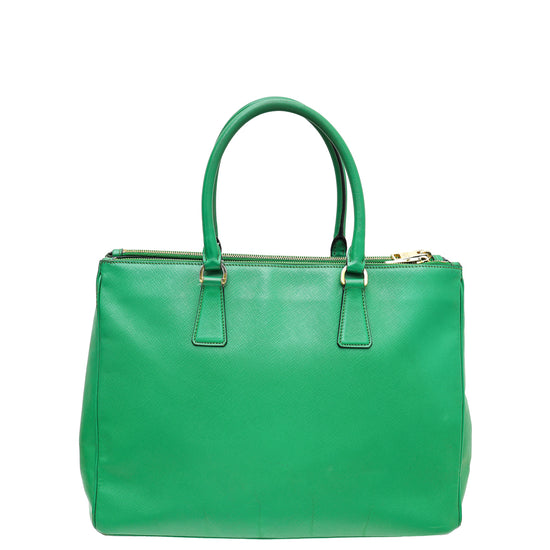 Prada Green Lux Galleria Large Tote Bag