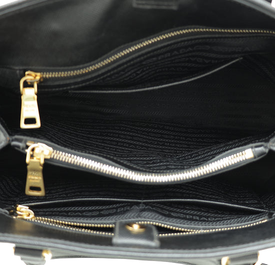 Prada Black Lux Open Promenade Tote Medium Bag – The Closet