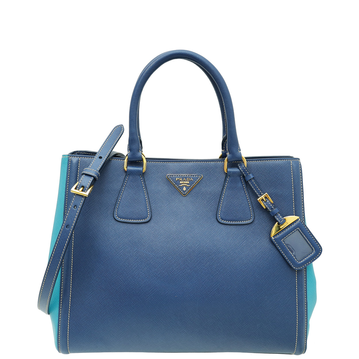 Prada Bicolor Lux Tote Medium Bag-Prada-THE CLOSET